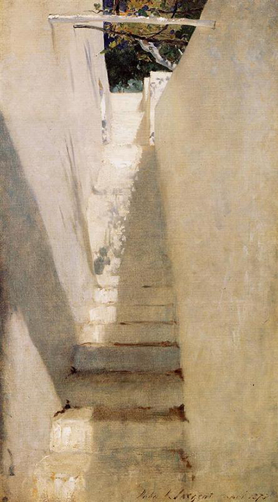 Staircase in Capri John Singer Sargent